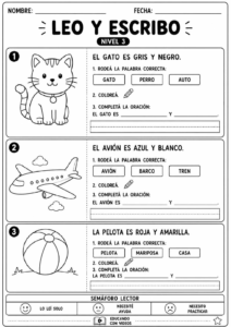 lectoescritura para primaria