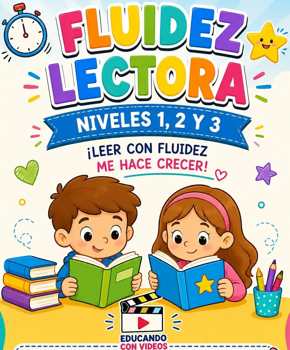 Fichas de Fluidez Lectora en PDF para Primaria (Niveles 1, 2 y 3)